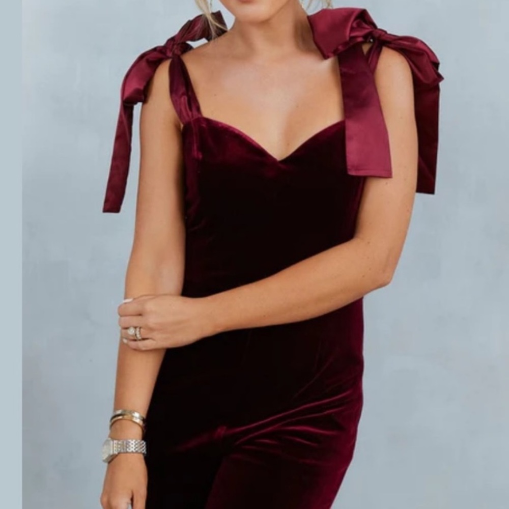 Vici emily suede jumpsuit